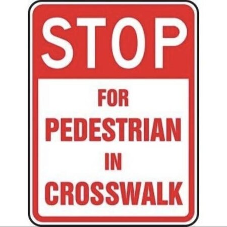 Accuform BICYCLE  PEDESTRIAN SIGN STOP FRW494HP FRW494HP